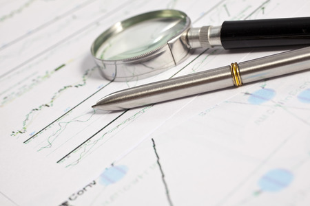 Financial concept on accountingの写真素材