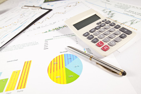 Financial concept on accountingの写真素材