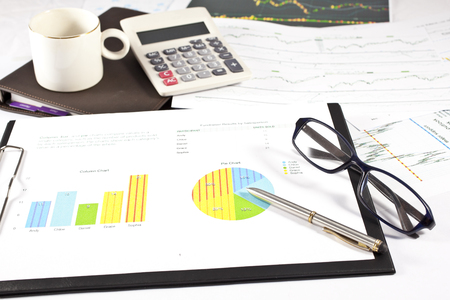 Financial concept on accountingの写真素材
