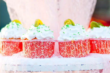Wedding cupcakesの写真素材
