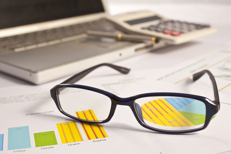 Financial concept on accountingの写真素材