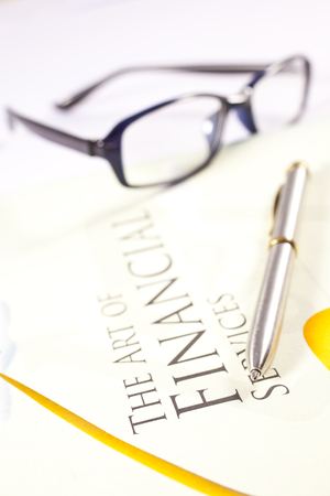 Business concept of the art of financialの写真素材