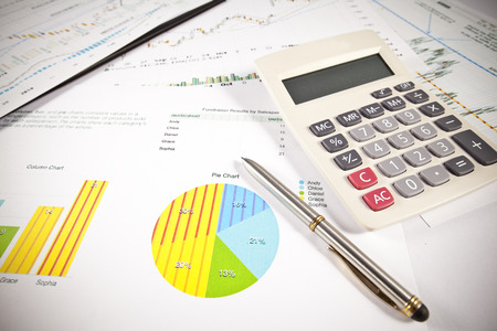 Financial concept on accountingの写真素材