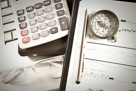 Financial concept on accountingの写真素材