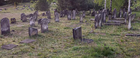 Old jewish cemetery in Lower Silesia, Polandの写真素材