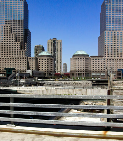 Ground zero in New York in 2005.の写真素材