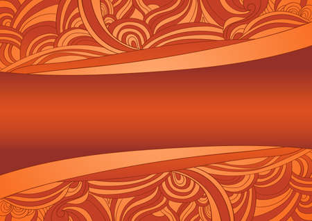 Rich elements and harmonious colour spectrum card with place for your text  Hand-made vector illustration のイラスト素材