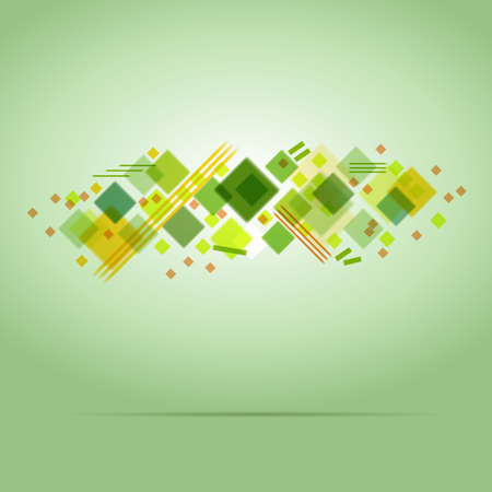 Contemporary abstract background. Vector. Square forms as organic whole for most emotional effect.のイラスト素材