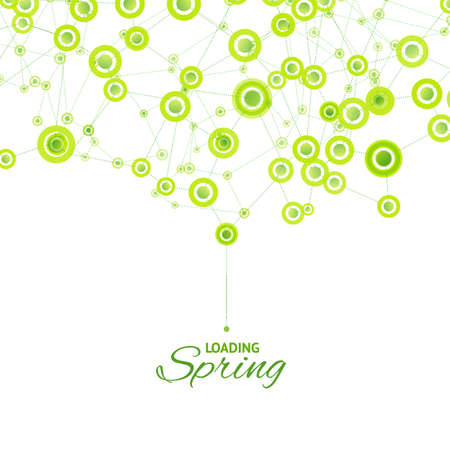 Vector concept with symbol of global business communication. Background for season marketing actions.のイラスト素材