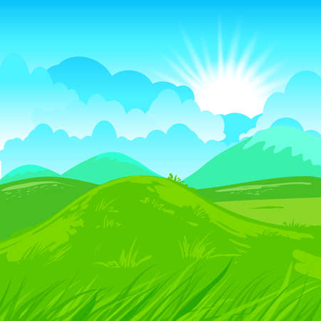 Rural vector illustration  Abstract farm background のイラスト素材