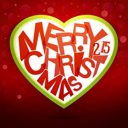 Merry christmas typography background.のイラスト素材