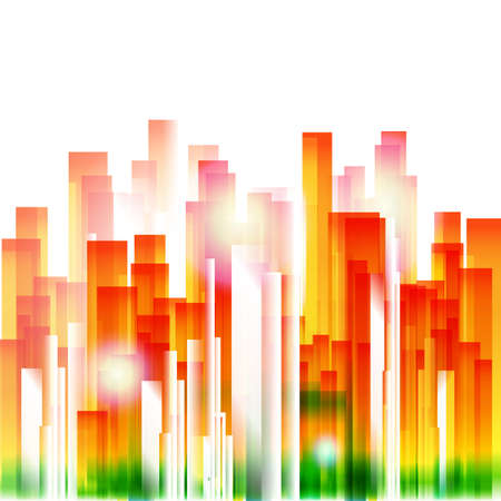 Rainbow colors urban background. のイラスト素材