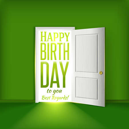 birthday card concept Party invitation illustration.のイラスト素材