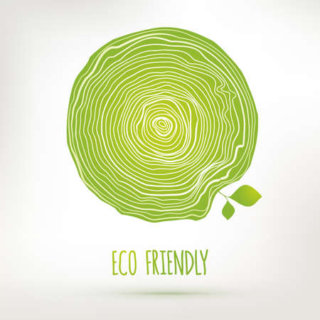 Natural wooden sketch vector. Hand drawing concept.のイラスト素材