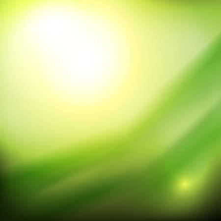 Abstract defocused green background. Scientific vector illustration. Technology or scientific backdrop. Place for your text.のイラスト素材