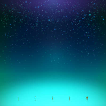 Night sky with stars background. Vector illustration for party invitation and touristic offer. Lighting stars and dark sky.のイラスト素材