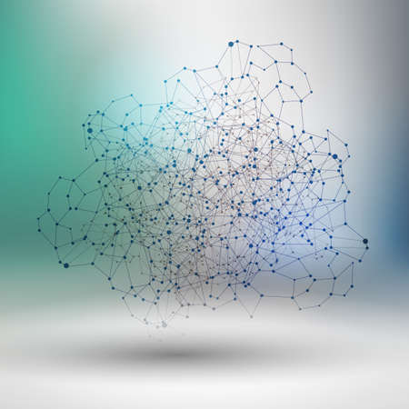 Connection business and communication technology concept. Abstract vector. Positive sign  illustration. Network scheme.のイラスト素材