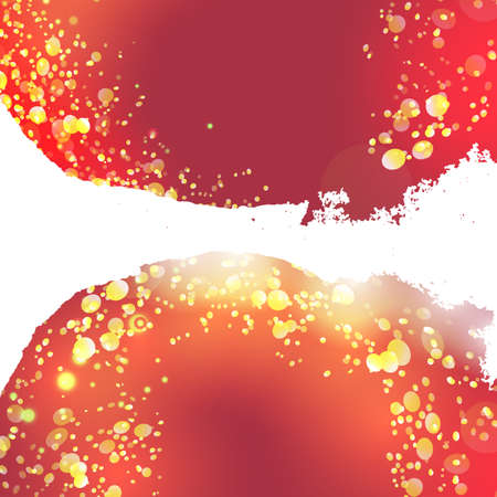 Vector abstract hand drawing summer colors banner with lights. Creative design background. Hand drawing art.のイラスト素材