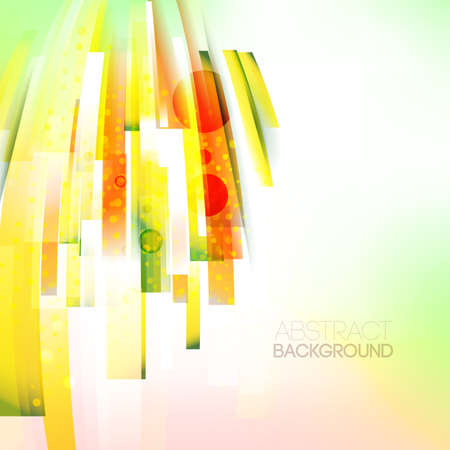 Vector abstract left direction colorfull lines illustration, single linear design object. Motion wave. Eco friendly, sunny, season backgroundのイラスト素材