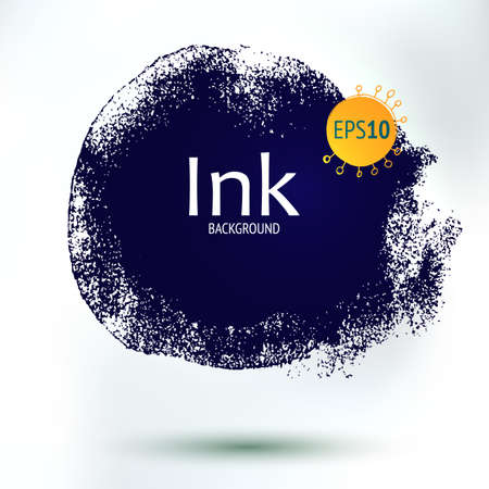 Vector abstract hand drawing blob. Creative decorative element. Ink background for banner and pages.のイラスト素材
