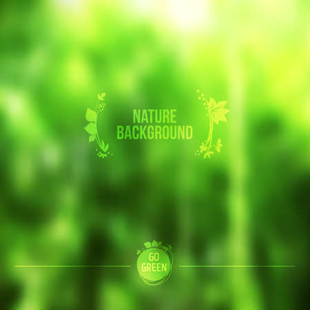 Abstract forest vector background. Ecology theme for your web pages, banners.のイラスト素材