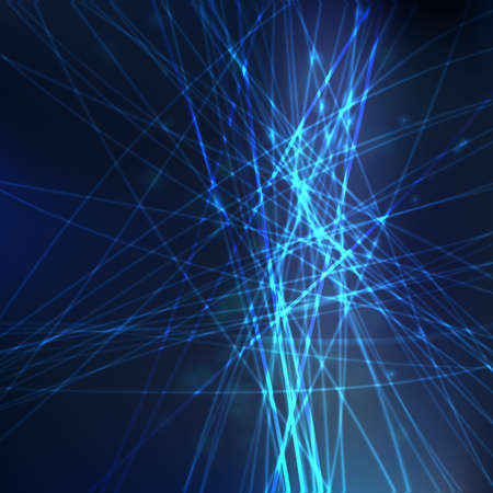 Abstract lighting lines medic night blue vector illustration. Futuristic technology dynamic connections. Generation progress background. Healthy lifestyle illustrationのイラスト素材