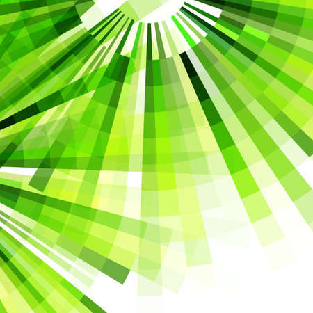 Vector old style green colors geometric background. Abstract season banner, presentation template.のイラスト素材