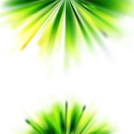 Summer blurred green grass background. Abstract vector season backdrop. Eco friendly outdoor banner for parks identity and party invitations.のイラスト素材
