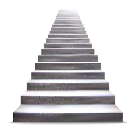 Realistic stone ladder illustration. のイラスト素材
