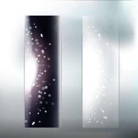 Night and day sky color way illustration. Abstract decorative tape. Party design element. Sky and stars vertical web page set.のイラスト素材