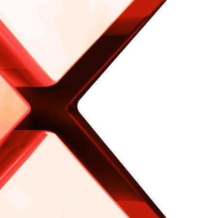 Red color big lighting cross crack abstract background. Cross crack. Female medic illustration. Place for business offer. Warning symbol.のイラスト素材
