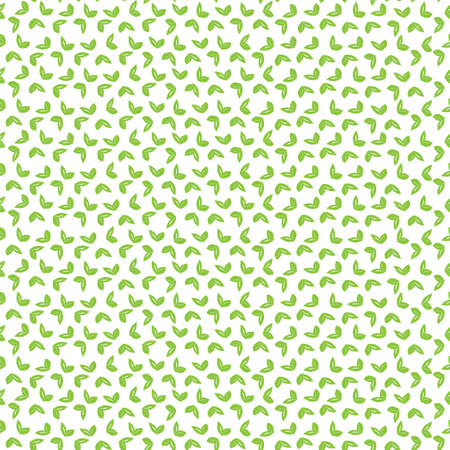 Seamless vector pattern with cute green leaves. for tea, vegetarian or farm food design.のイラスト素材