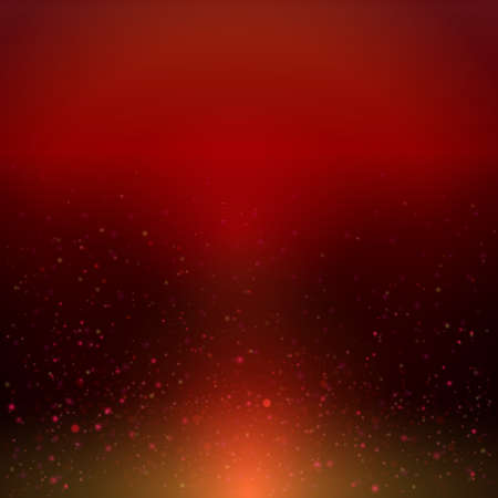 Red night sky with snowflakes cloud. Winter illustration.のイラスト素材