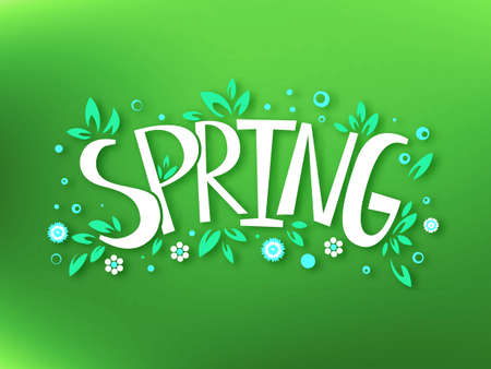 Spring emblem Vector Illustration.のイラスト素材
