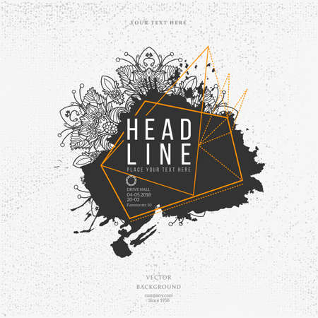 Splash labelのイラスト素材