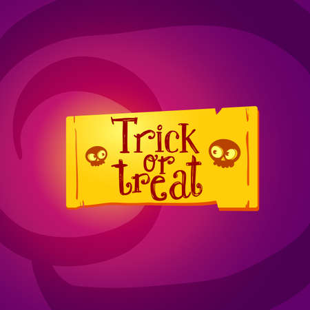 Trick or treat tagのイラスト素材