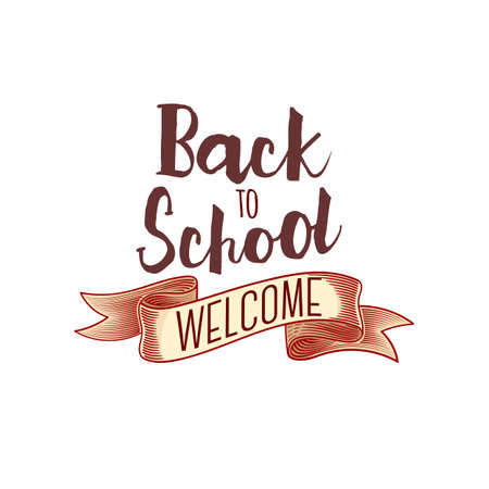 Retro Back to Schoolのイラスト素材