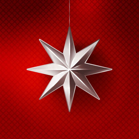 Realistic paper star.のイラスト素材