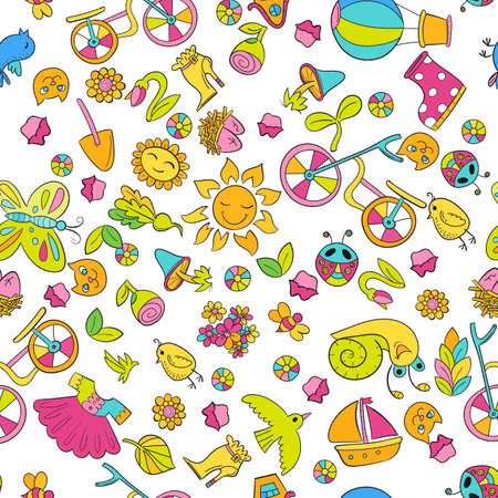Cartoon hand-drawn doodlesのイラスト素材