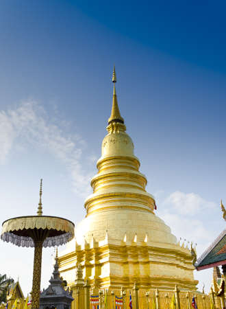 Thai Temple at Lumphunの写真素材