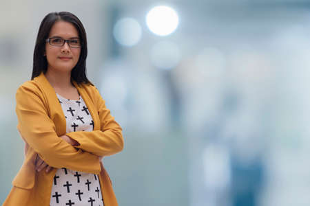 Beautiful businesswoman portrait, model is a asian beautyのeditorial素材