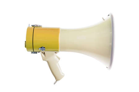 Megaphone isolated on white backgroundの写真素材