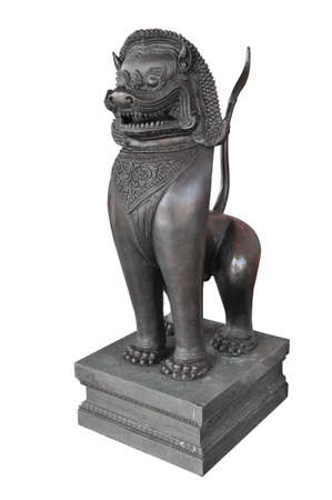 Metal bronze oriental Lionの写真素材