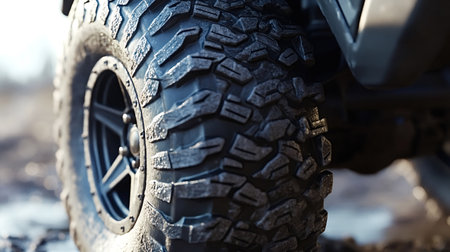 Mud-terrain tire delivering outstanding traction and grip, ensuring safe driving experiences in...