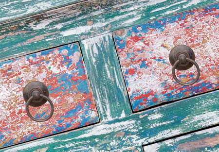 wooden furniture Shabby chic styleの写真素材