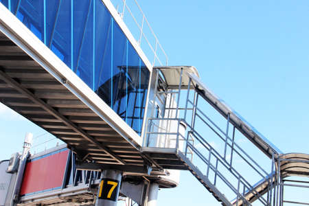 in the airportの写真素材