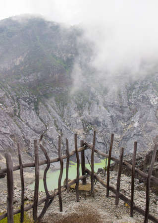 Crater of volcanoの写真素材