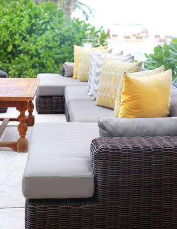 modern rattan sofa
