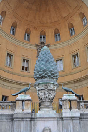 Courtyard of the pineapple - Vaticanの写真素材