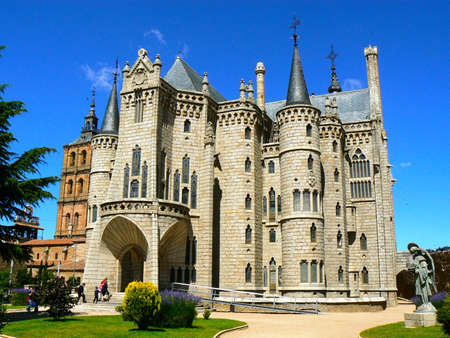 Episcopal Palace in Astorga of Gaudíのeditorial素材